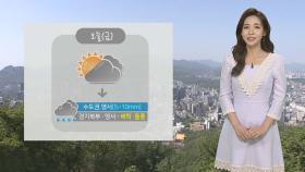[날씨] 서쪽 낮더위, 서울 25도…밤사이 중북부 비