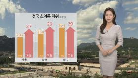 [날씨] 전국 초여름 더위 '서울 27도'…강한 자외선