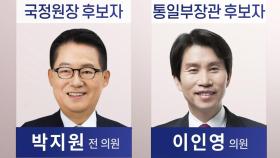 안보라인 물갈이…국정원장 박지원·통일장관 이인영