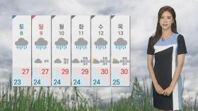 [날씨] 차츰 빗줄기 굵어져…중부·일부 남부 '집중호우'