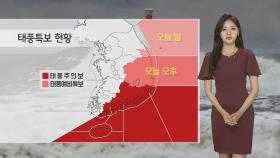 [날씨] 태풍 '장미' 오후 3시 통영 근접…남부와 제주에 폭우