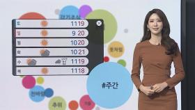 [날씨트리] 구름 많고 쌀쌀…저녁부터 중북부 비 조금