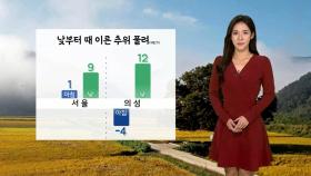 [날씨] 내일 아침 곳곳 영하권 추위…낮부터 차츰 풀려