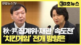 [30초뉴스]秋·尹 징계위·재판 '속도전'…'치킨게임' 전개 방향은