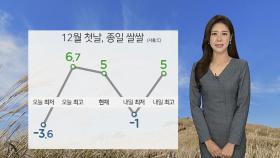 [날씨] 12월 첫날 종일 쌀쌀…내일 아침도 영하권 추위