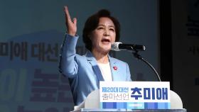 '尹 잡는 매' 추미애 출사표…與 3위권 경쟁 치열