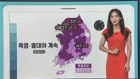 [날씨클릭] 폭염·열대야 계속…무더위 속 곳곳 소나기