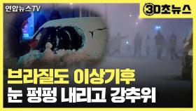 [30초뉴스] 세계 이상기후 속출…남미 브라질엔 눈 펑펑 내렸다