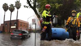 미국 캘리포니아·이탈리아 남부 역대급 폭우…끊기고 잠기고