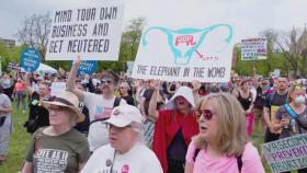 미국 전역서 낙태권 폐지 반대 시위…