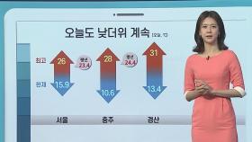 [날씨클릭] 때이른 낮더위 계속…내륙 곳곳 요란한 소나기