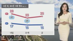 [날씨] 내일 낮까지 때이른 더위…내일 밤 중부 '비'