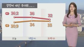 [날씨] 주말 33도 안팎 무더위…내륙 곳곳 소나기