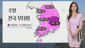 [날씨] 주말 찜통더위 속 소나기…태풍 '에어리' 북상 중