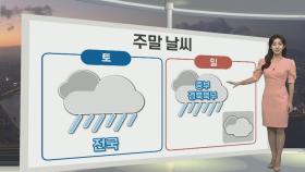 [생활날씨] 주말 중부 호우, 최대 120mm…남부 무더위 이어져