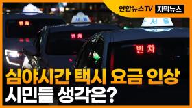 [자막뉴스] 심야시간 택시 요금 인상…시민들 생각은?