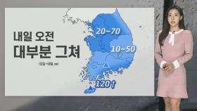 [날씨] 내일까지 전국 비…그치고 영하 10도 안팎 한파