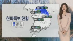 [날씨] 밤까지 곳곳 눈…중부 한파특보 발효 중