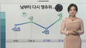 [날씨클릭] 오늘 낮부터 다시 맹추위…한파 속 서해안·제주 눈