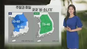 [날씨] 주말 중부 중심 '비'…초여름 더위 이어져