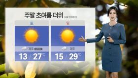 [날씨] 주말 초여름 성큼…건조주의보 확대