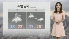 [날씨] 주말 흐린 가운데 비…서울 23도 등 낮 더위 주춤
