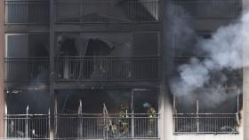 역삼동 아파트 화재…11개월 아기 포함 9명 부상