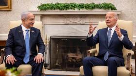 바이든, 네타냐후와 회담 '가자 휴전' 협상안 논의