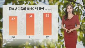 [날씨] 중북부 비 내리며 폭염 주춤…충청 이남 늦더위 기승