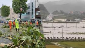 [온마이크] 제보 영상으로 본 호우 상황…가로수 넘어져 교통마비 外