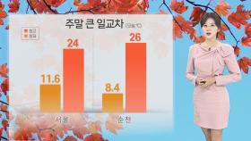 [날씨] 주말 15도 안팎 큰 일교차…내일 남부 중심 비