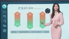 [날씨클릭] 한낮 포근한 가을 날씨 나타나…큰 일교차 유의