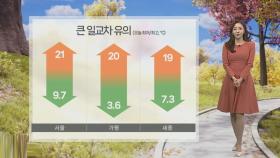 [날씨] 일교차 큰 가을 날씨…내륙 안개 유의