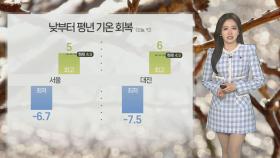 [날씨] 낮부터 기온 점차 올라…주말 서울 등 곳곳 눈비