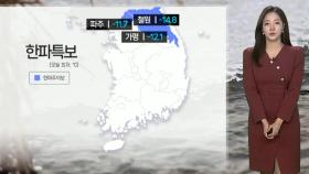 [날씨] 한파 속 충청 이남 눈…호남 40㎝ 폭설 주의