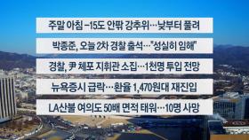 [이시각헤드라인] 1월 11일 뉴스10