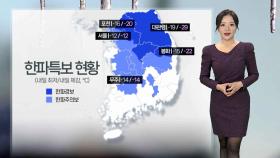 [날씨] 내일 추위 속 전국 대부분 눈…충남·전북 강한 눈