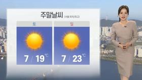 [날씨] 주말 맑고 따뜻한 봄 날씨…동쪽 화재 유의
