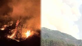 경남 산청 산불 진화율 70%…헬기 43대 투입