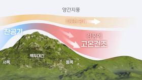주말 산불 키운 뜨거운 바람…내일 또 태풍급 강풍