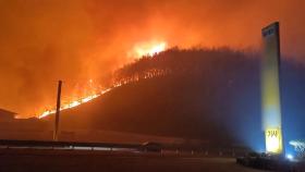 의성 산불 나흘째…진화율 떨어지고 피해면적 확산