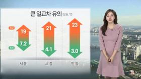 [날씨] 맑고 따뜻한 주말…큰 일교차 유의