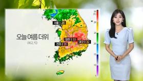 [날씨] 한낮 30도 안팎 여름 더위…아침까지 중부 산발적인 비