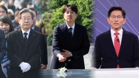 이재명·이준석, 盧 묘역 참배…김문수 조찬기도회 참석