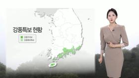 [닐씨] 밤사이 제주·남해안 비 집중…시간당 30~50㎜