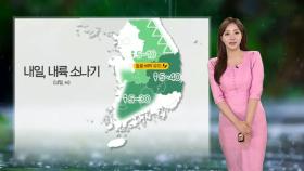 [날씨] 내일 내륙 곳곳 소나기…낮 30도 안팎 무더위