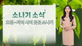 [날씨] 30도 안팎 무더위 이어져…중부·호남 곳곳 소나기