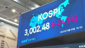 코스피 '3,000 시대' 도래…3년 6개월만의 기록