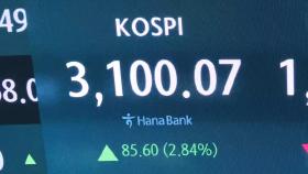 코스피, 3년9개월만 3,100선 회복…환율 24원 급락