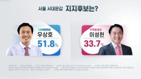 서울 서대문갑 우상호 51.8％·이성헌 33.7％